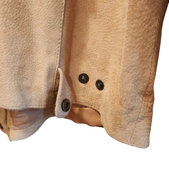 Vintage Men's M Julian Suede Fringe Concho Western Motorcycle Tan Jacket Sz 16 - Picture 12 of 16